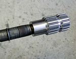 Splined Quick release end on shaft
