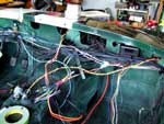 Wiring behind the austin healey sprite dash